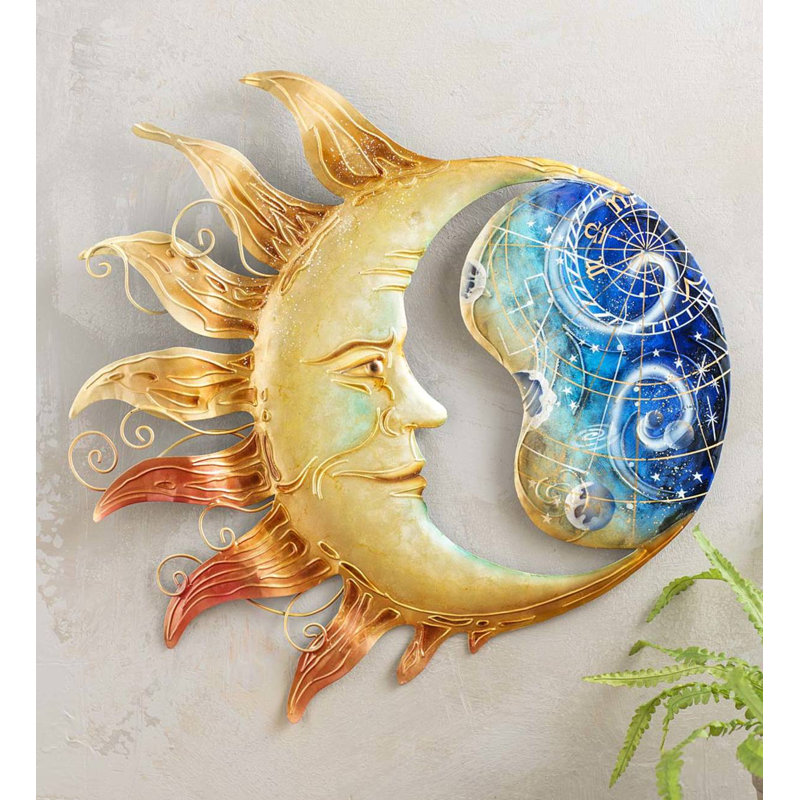 Wind & Weather Metal and Capiz Celestial Wall Décor & Reviews Wayfair